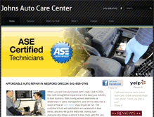 Tablet Screenshot of johnsautocaremedford.com